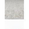 Tapis Contemporain tissé main en laine et soie de bambou Oat Gris clair