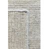 Tapis Contemporain tissé main en laine et soie de bambou Oat Gris clair