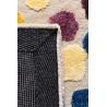 Tapis Moderne tufté main et laine et viscose Dotted Multicolore