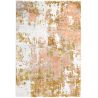 Tapis de salon Asmara Or et Rose chambre bureau polyester