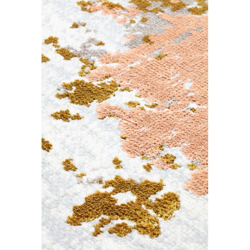 Tapis de salon Asmara Or et Rose  ombré