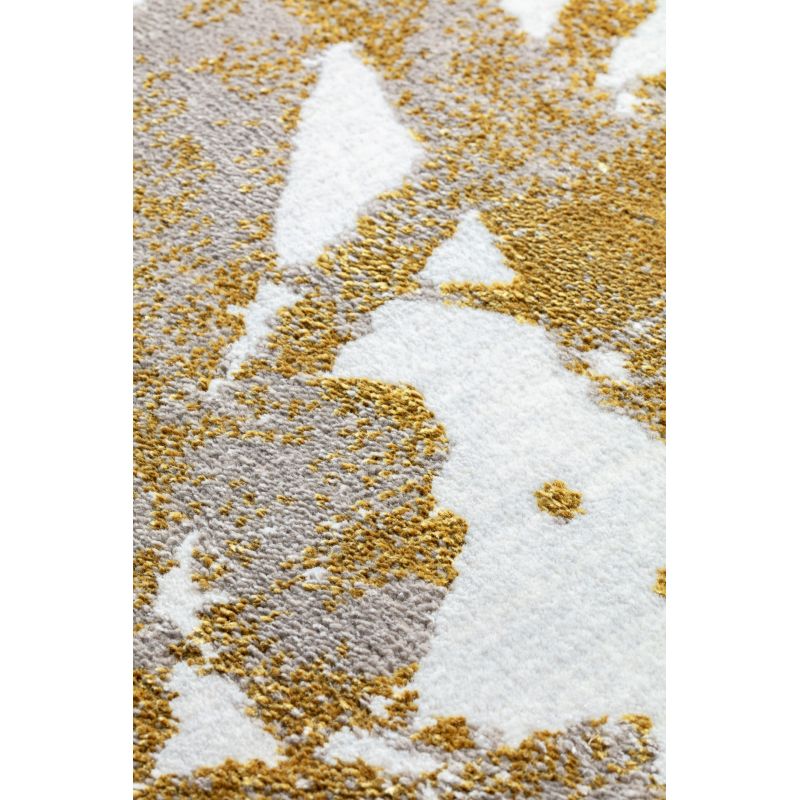 Tapis de salon design Djouba Or Beige et Blanc bureau coworking livraison gratuite