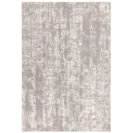 Tapis moderne en fibres synthétiques Altaï Abstrait gris