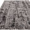 Tapis moderne en fibres synthétiques Altaï Abstrait noir