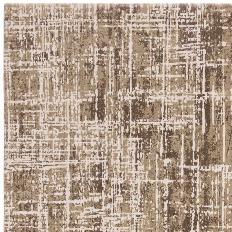 Tapis moderne en fibres synthétiques Altaï Abstrait beige