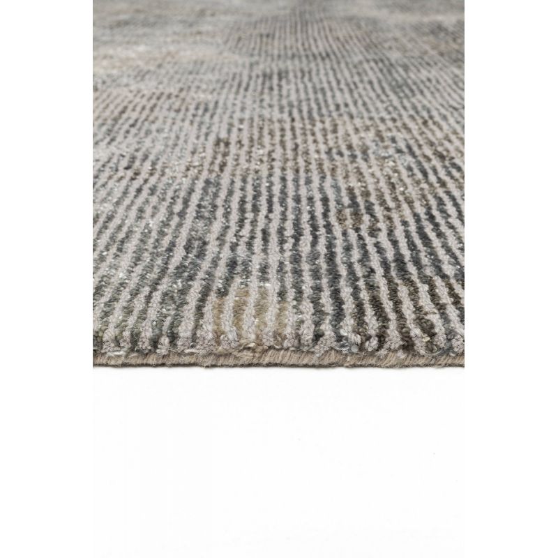 Tapis de salon design en laine et viscose Erode Beige/Taupe