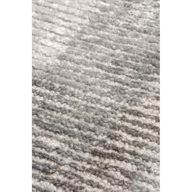 Tapis de salon design en laine et viscose Erode Beige/Taupe