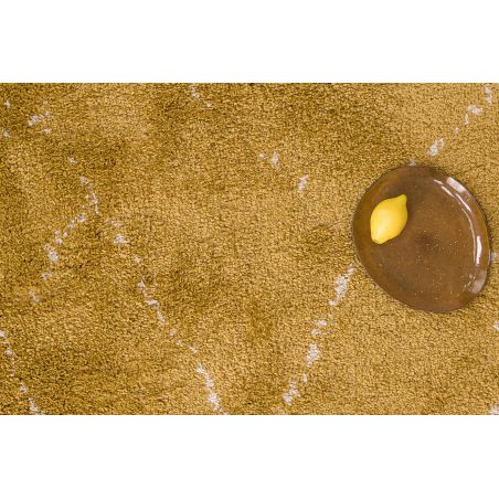 Tapis shaggy doux 100% polypropylène style berbère Sahara safran Tapis shaggy doux 100% polypropylène style berbère Sahara safran