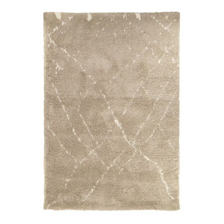 Tapis shaggy doux 100% polypropylène style berbère Sahara greige Tapis shaggy doux 100% polypropylène style berbère Sahara greige