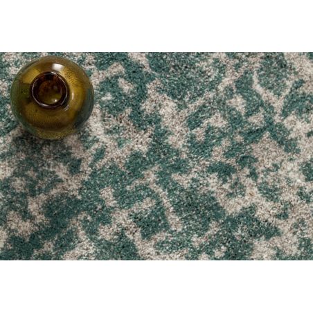 Tapis shaggy doux 100% polypropylène motif fondu Sequence vert sauge Tapis shaggy doux 100% polypropylène motif fondu Sequence vert sauge