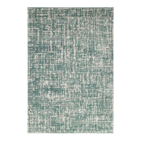 Tapis shaggy doux 100% polypropylène motif fondu Sequence vert sauge Tapis shaggy doux 100% polypropylène motif fondu Sequence vert sauge