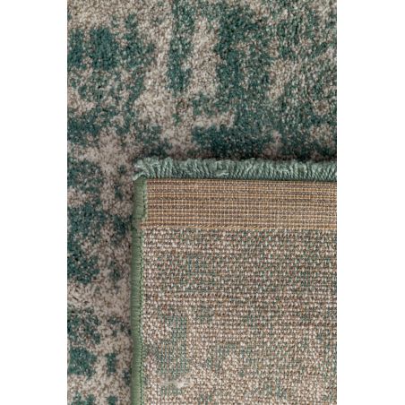 Tapis shaggy doux 100% polypropylène motif fondu Sequence vert sauge Tapis shaggy doux 100% polypropylène motif fondu Sequence vert sauge
