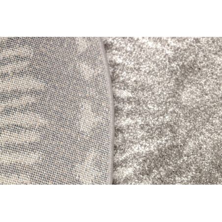 Tapis rond doux 100% polypropylène Iris gris et écru Tapis rond doux 100% polypropylène Iris gris et écru