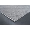 Tapis de salon à reliefs en fibres synthétiques Laïka gris et gris anthracite