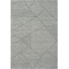 Tapis de salon à reliefs en fibres synthétiques Laïka gris et gris anthracite