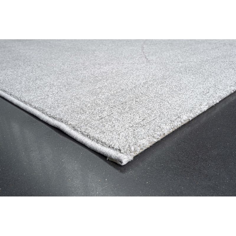Tapis de salon à reliefs en fibres synthétiques Laïka gris