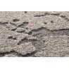 Tapis de salon à reliefs en fibres synthétiques Anaba gris et gris anthracite