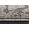 Tapis de salon à reliefs en fibres synthétiques Anaba gris et gris anthracite