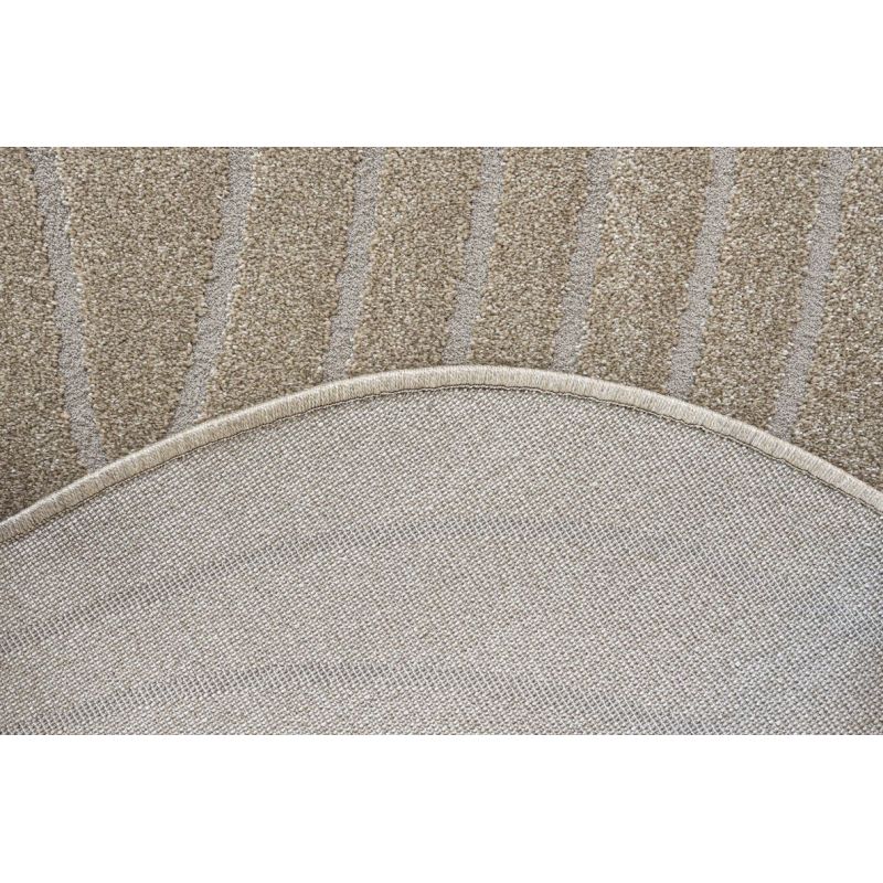 Tapis de salon forme originale galet Halona doré