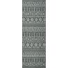Tapis indoor/ outdoor en polypropylène motif ethnique Naya anthracite