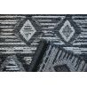 Tapis indoor/ outdoor en polypropylène motif ethnique Naya anthracite