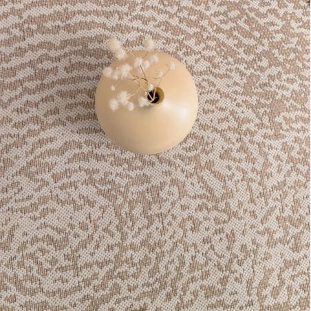 Tapis d'extérieur/ intérieur rond BOHEME beige et Marron Tapis d'extérieur/ intérieur rond BOHEME beige et Marron