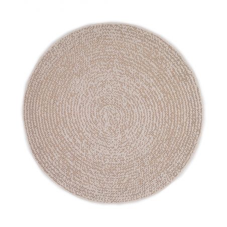 Tapis d'extérieur/ intérieur rond BOHEME beige et Marron Tapis d'extérieur/ intérieur rond BOHEME beige et Marron