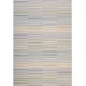 Tapis d'extérieur en polypropylène motif ligne Asha multicolore