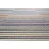 Tapis d'extérieur en polypropylène motif ligne Asha multicolore