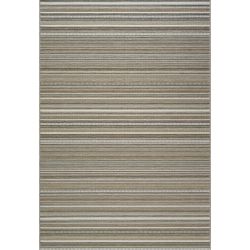 Tapis d'extérieur en polypropylène motif ligne Dena multicolore automne