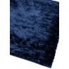 Tapis shaggy épais et brillant en Polyester Batignolles Bleu foncé