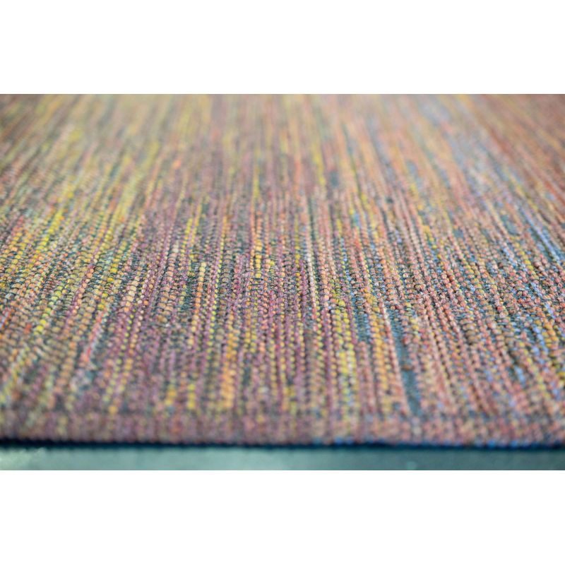 Tapis extérieur intérieur en polypropylène multicolore Winona lavable au jet d'eau