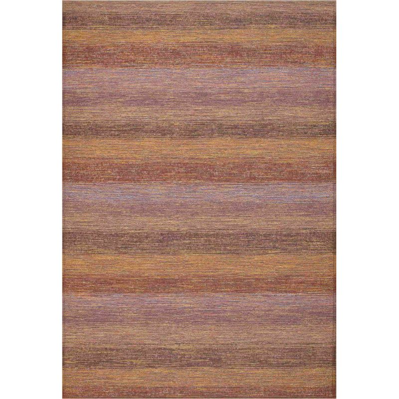 Tapis extérieur intérieur en polypropylène rose orange pourpre vert Winona