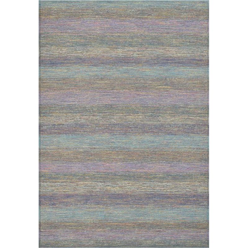 Tapis extérieur intérieur en polypropylène Winona Bleu Parme