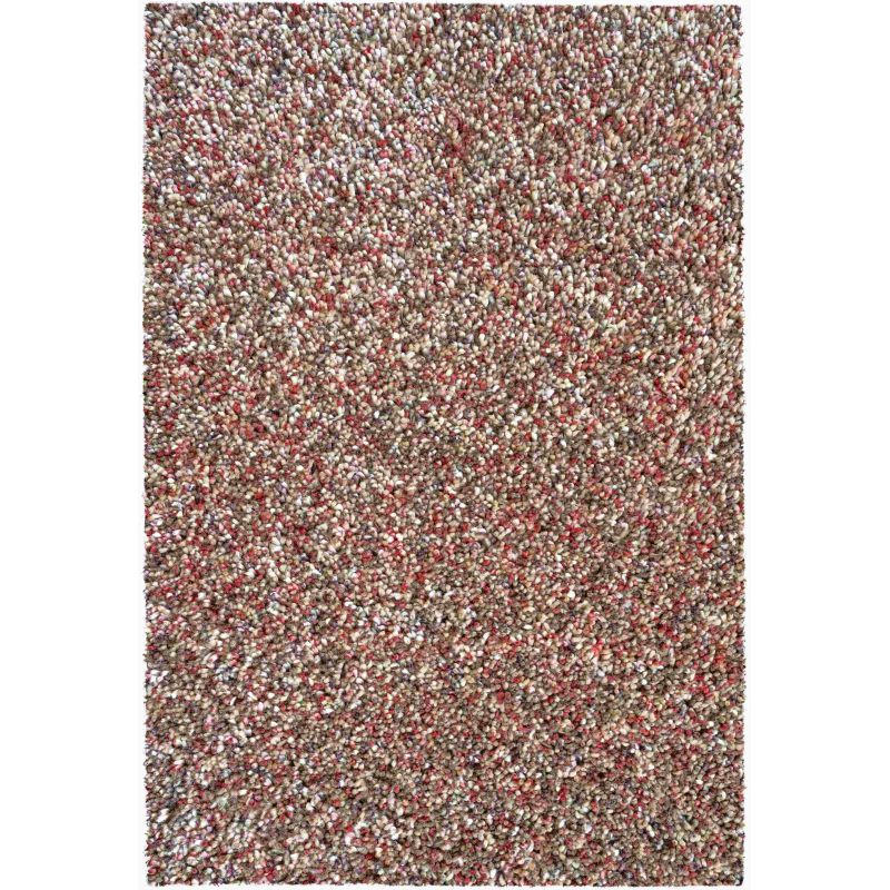 Tapis shaggy confort Talasi Rouge salon haut de gamme