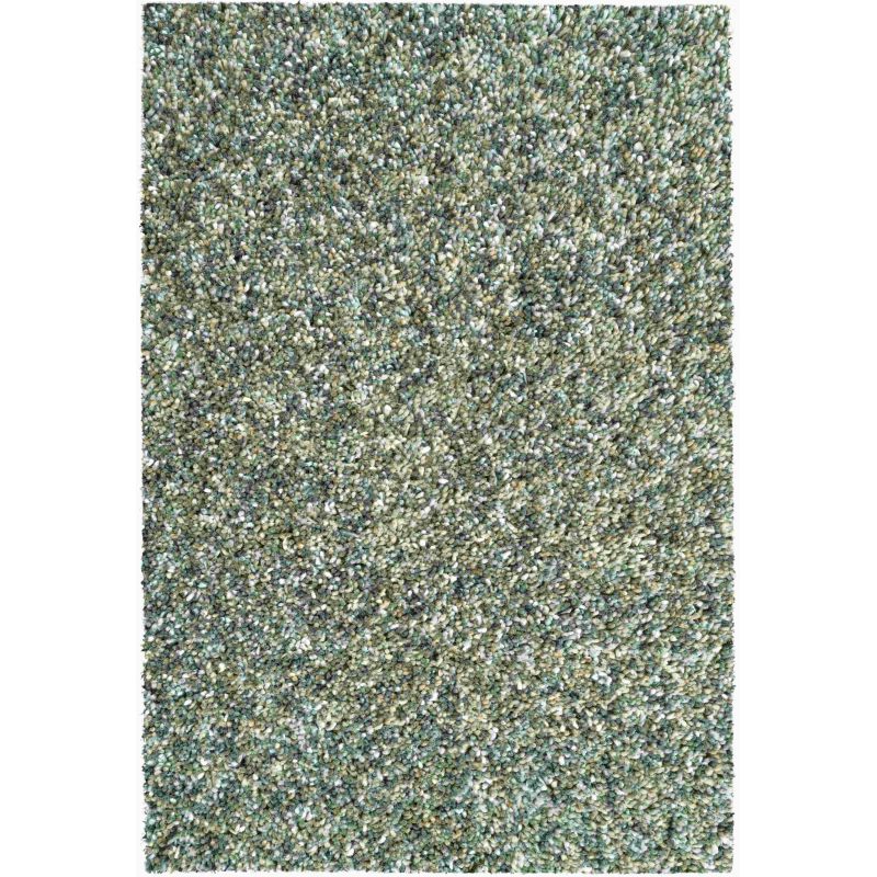 Tapis shaggy épais en polyester Talasi Vert salon