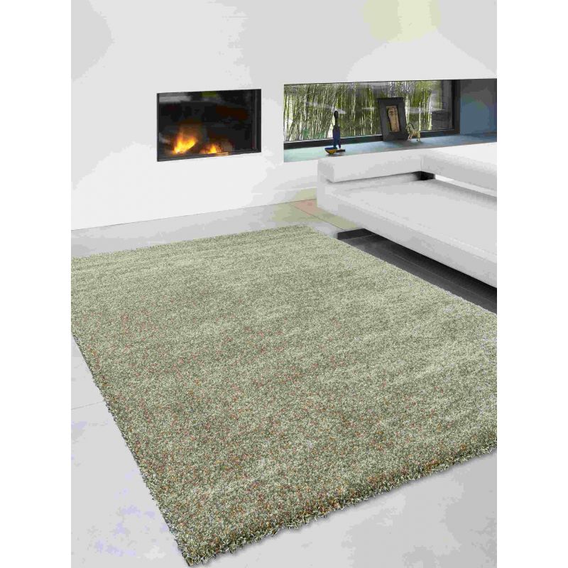 Tapis shaggy épais en polyester Talasi Or decoration