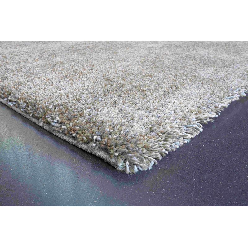 Tapis shaggy épais en polyester Talasi Or intérieur sol