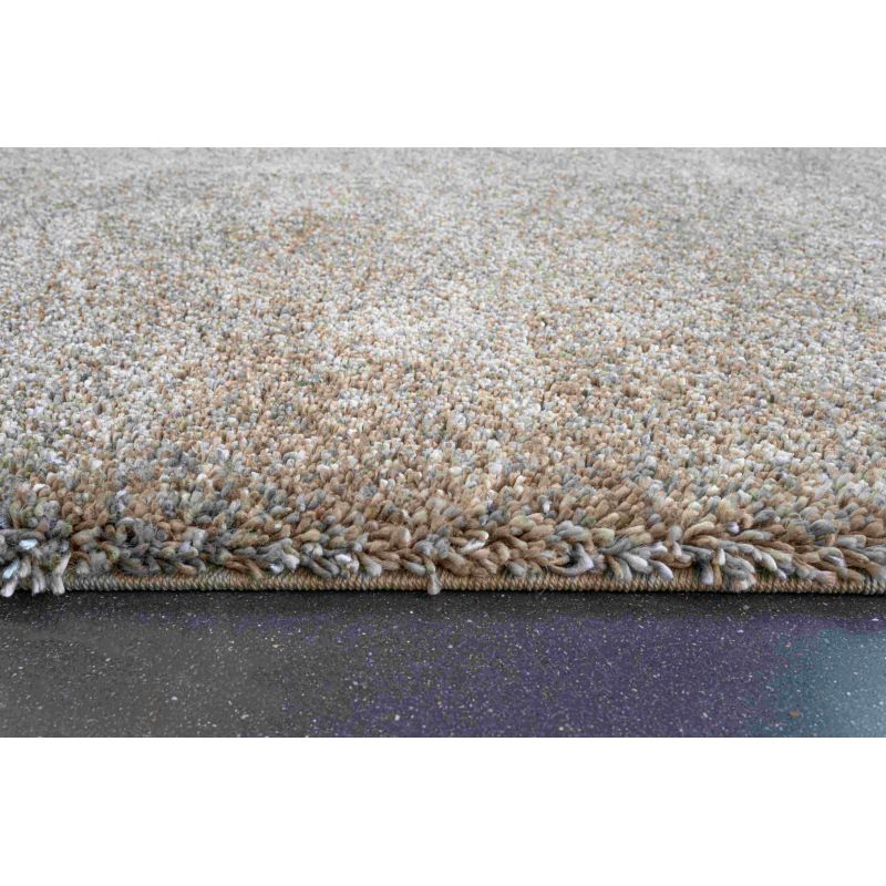 Tapis shaggy épais en polyester Talasi Or fibres synthetiques