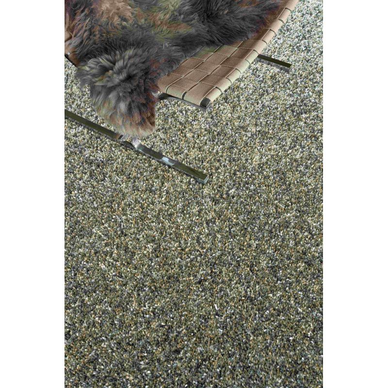 Tapis shaggy épais en polyester Talasi Vert decoration intérieure