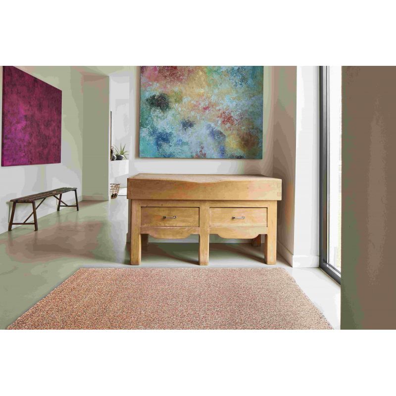 Tapis shaggy épais en polyester Talasi Rouge décoration intérieure