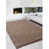 Tapis shaggy épais en polyester Talasi Rouge bureau longues meches