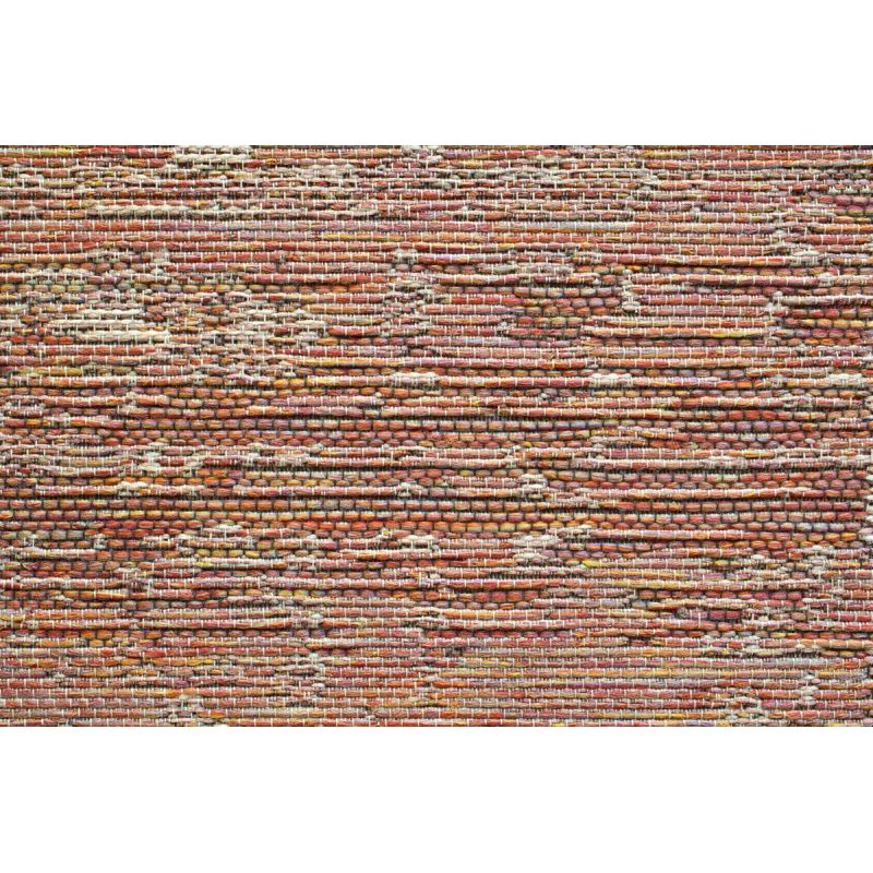 Tapis outdoor/ indoor en polypropylène motifs géométriques Aponi terracotta
