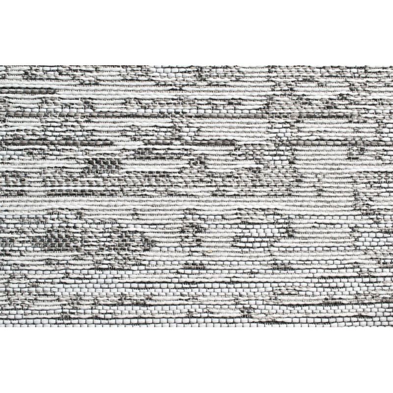 Tapis outdoor/ indoor en polypropylène motifs géométriques Aponi gris