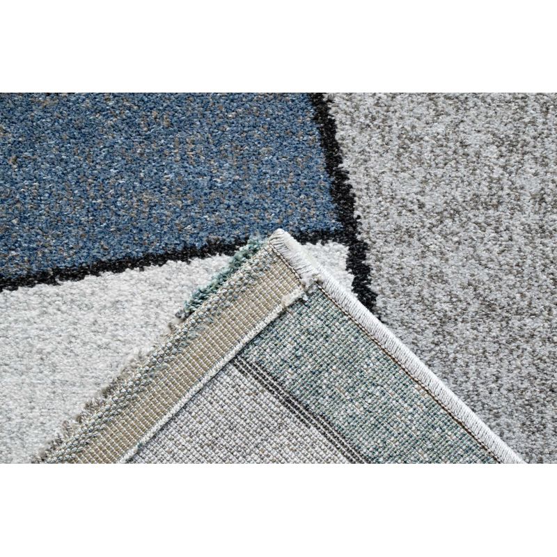 Tapis de salon en polyester Sakari motifs déstructurés bureau chambre confort résistant