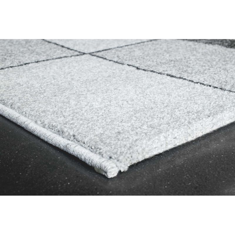 Tapis de salon en polyester Sakari motifs déstructurés abstrait design