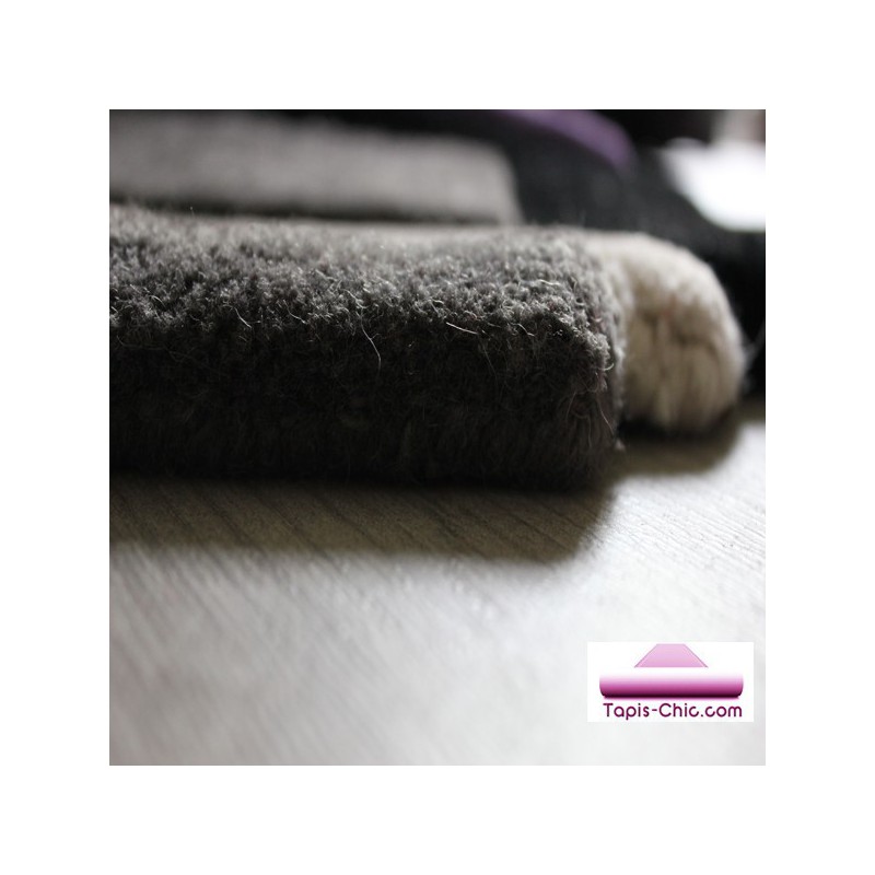 Tapis Contemporain Pebbles par Angelo noir et gris 170 x 240 cm