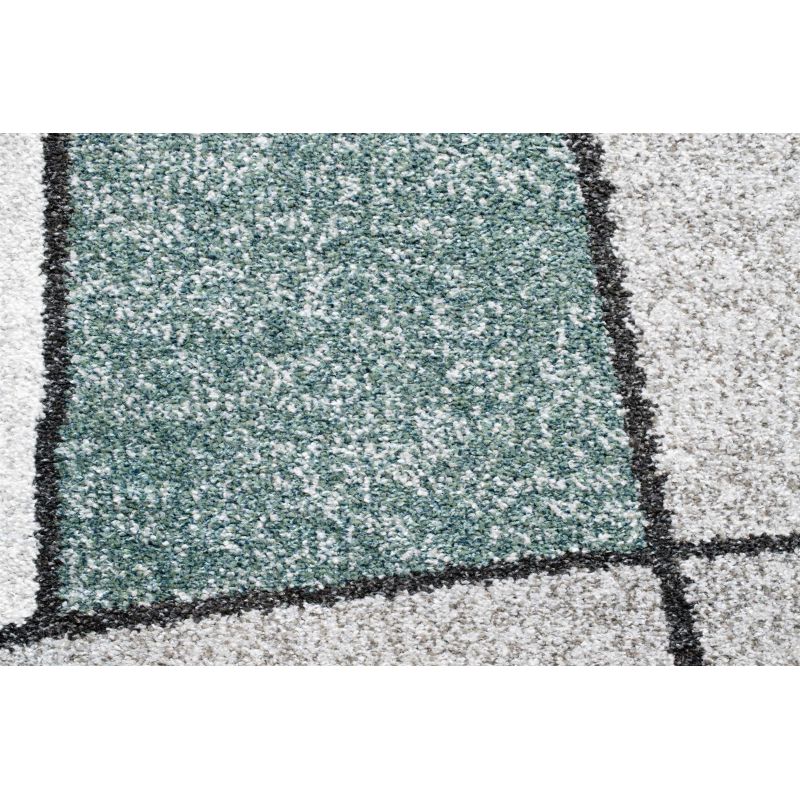 Tapis de salon en polyester Sakari motifs déstructurés décoration intérieure