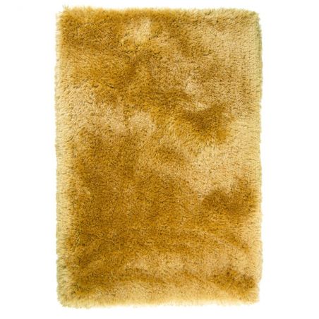 Tapis shaggy doux et épais en polyester Pearl Moutarde Tapis shaggy doux et épais en polyester Pearl Moutarde