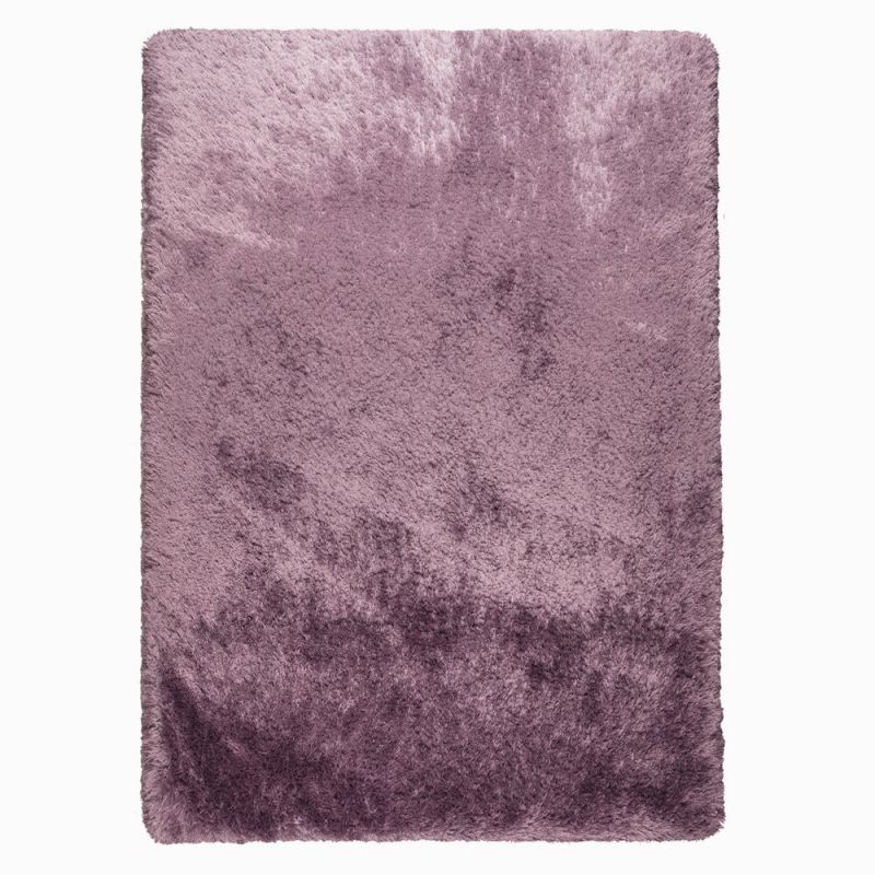 Tapis shaggy doux et épais en polyester Pearl Mauve